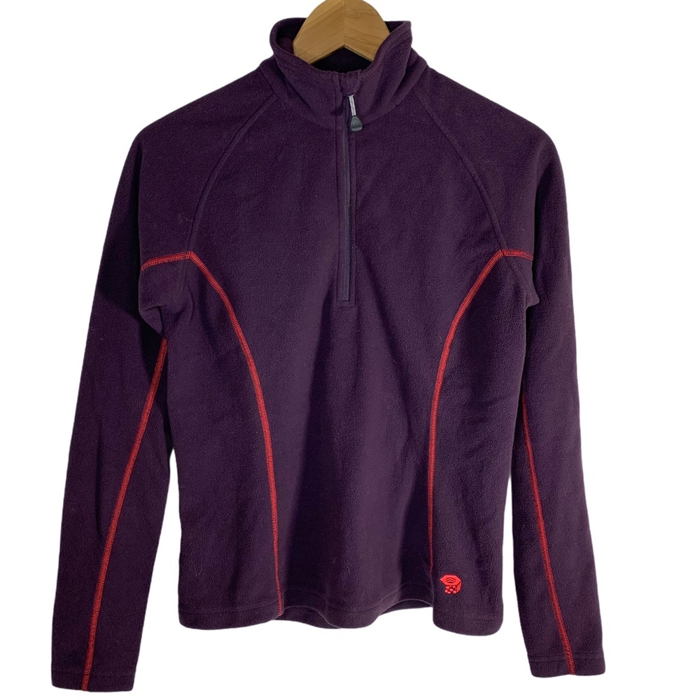 Mountain Hardwear purple‎ fleece quarter zip small